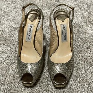 Glitter Champagne Jimmy Choo